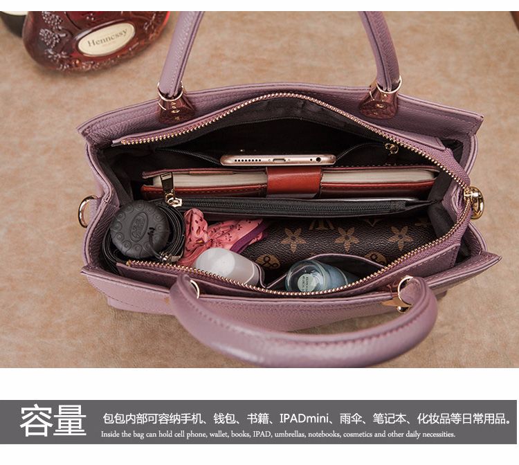 Genuine leather ladies handbag fashion crossbody bag shoulder bag zipper elegant temperament handbag.bag