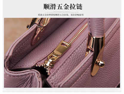 Genuine leather ladies handbag fashion crossbody bag shoulder bag zipper elegant temperament handbag.bag