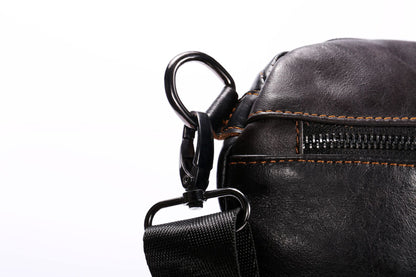 Men's bust bag genuine cowhide leather fashion casual business large capacity crossbody bag shoulder bag for men