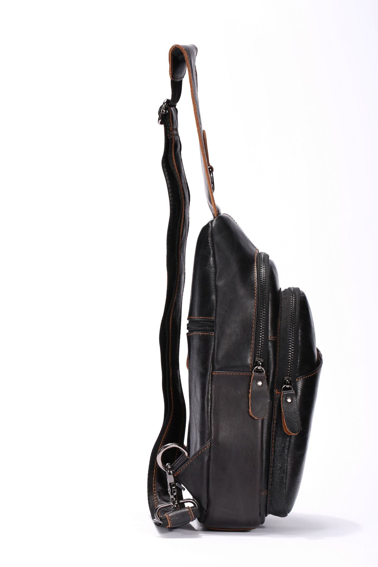 Men's Bust Bag Cowhide Casual Korean Fashion Crossbody Bag for Men