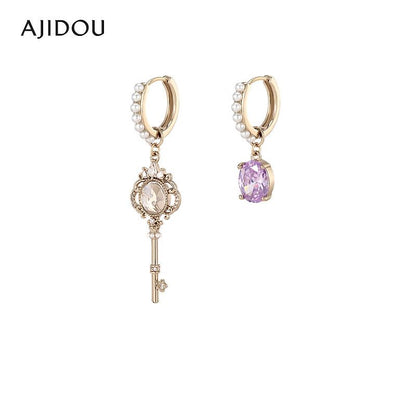 AJIDOUファッションアシンメトリーイヤリングプレゼント