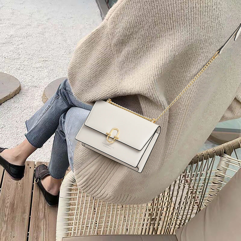 Women's bags Crossbody bags Chain bags Genuine leather square bags Fashion Shoulder bags that go with anything. Pochette