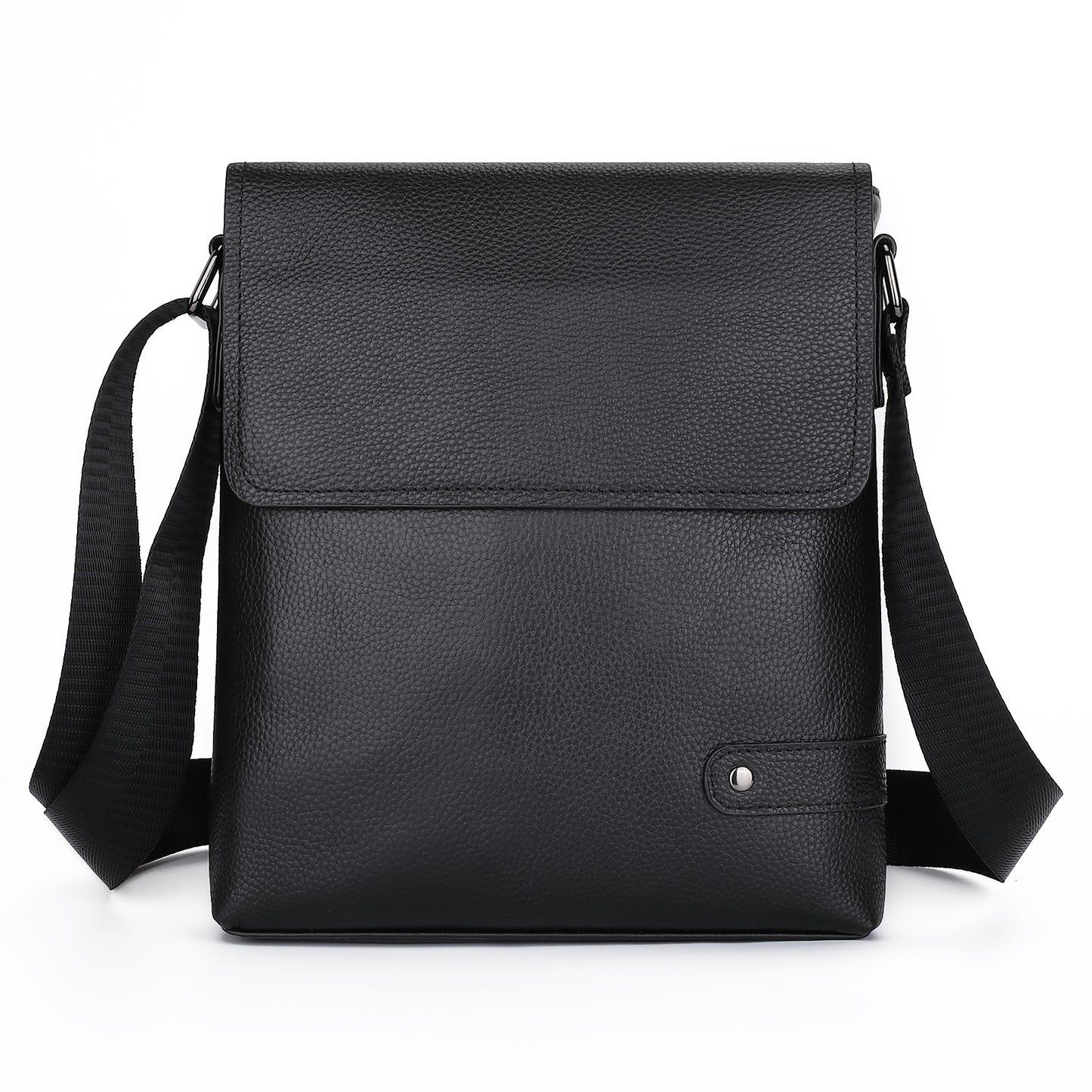 Men's Shoulder Bag Genuine Cowhide Leather Korean Fashion Business Casual Crossbody Bag for Men 