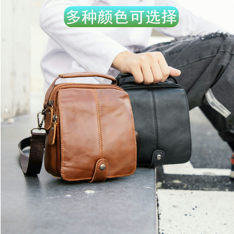 Men's Shoulder Bag Business Cowhide Handbag Outdoor Sports Fashion Crossbody Bag for Men 