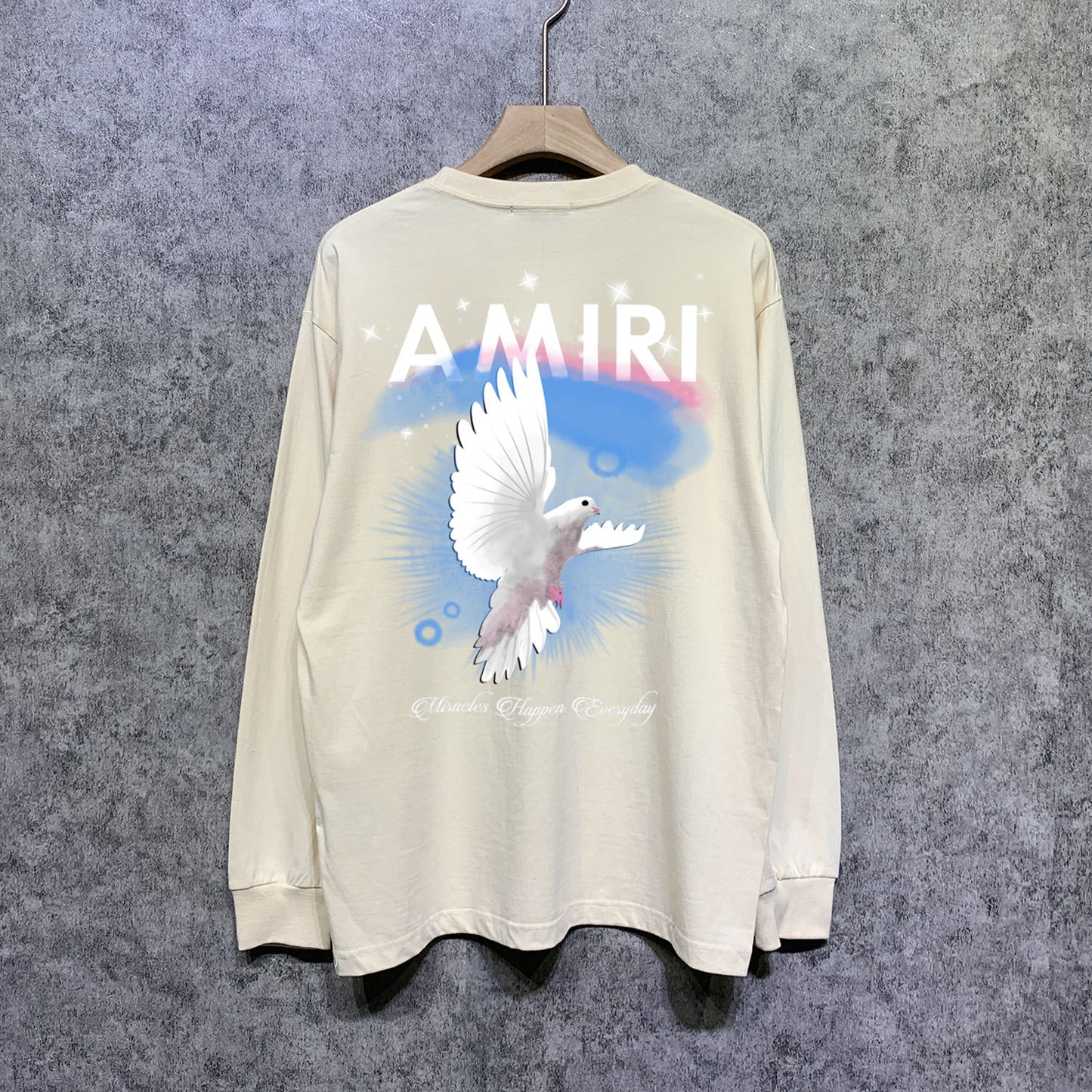 AMIRIファッション長袖男性Tシャツ おしゃれクールカジュアル 上着 SY1188