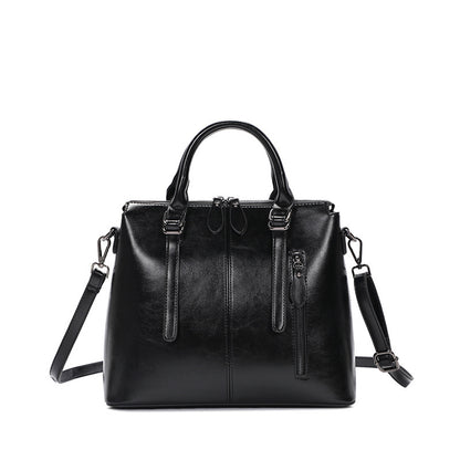 Ladies handbag fashion trend cowhide commuter office lady shoulder bag elegant handbag.bag