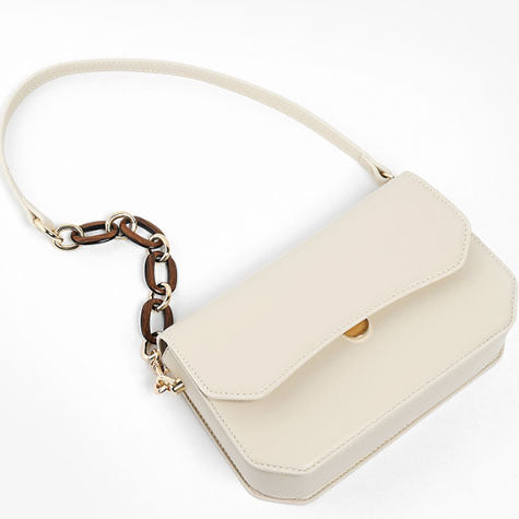 Women's underarm bag Textured chain bag Office worker commuting Shoulder bag that goes with anything.Pochette