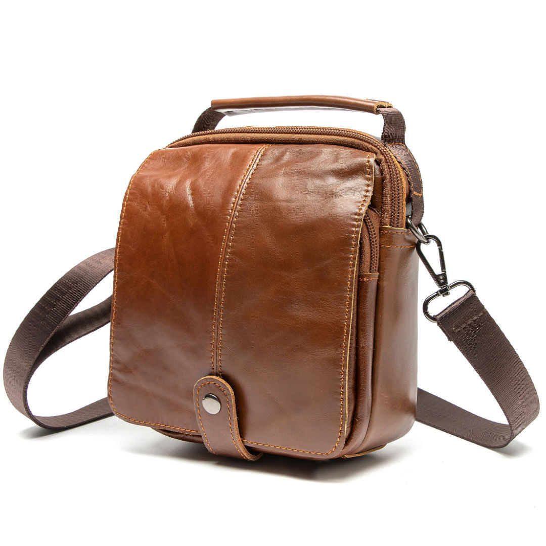 Men's Shoulder Bag Business Cowhide Handbag Outdoor Sports Fashion Crossbody Bag for Men 