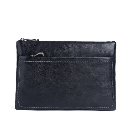 Men's Clutch Bag Cowhide Retro Casual Handbags for Men 