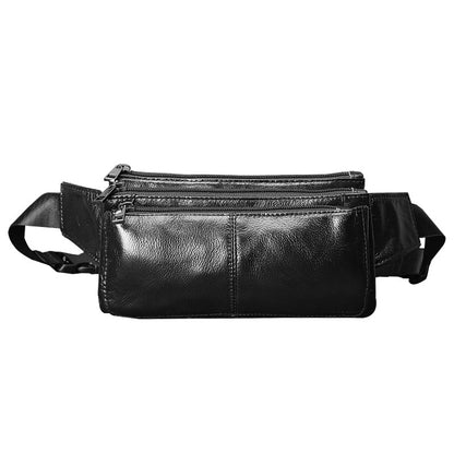 Men's Shoulder Bag Genuine Cowhide Leather Retro Casual Crossbody Bag for Men 