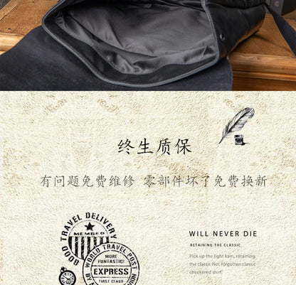 Men's backpack handmade cowhide genuine leather high quality large capacity casual business computer bag fashion men travel bag 