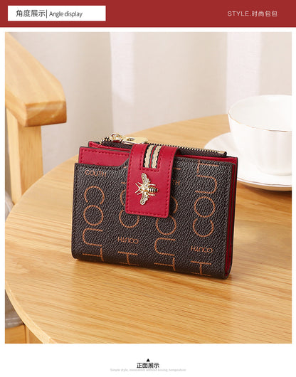 Wallet Women's Short Coin Purse Mother Pattern Clutch Bag Ins Style Handbag Women's Wallet