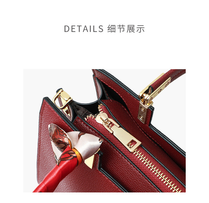 Women's handbag Genuine leather tote bag Luxury shoulder bag Fashionable Handbag that goes with anything.