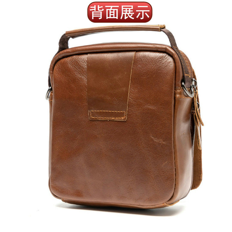 Men's Shoulder Bag Business Cowhide Handbag Outdoor Sports Fashion Crossbody Bag for Men 