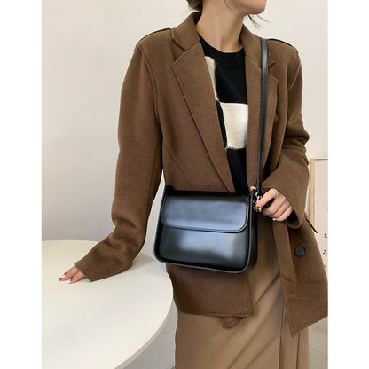 Genuine leather crossbody bag Women's bag Underarm bag Trends Goes with anything Shoulder bag.Pochette