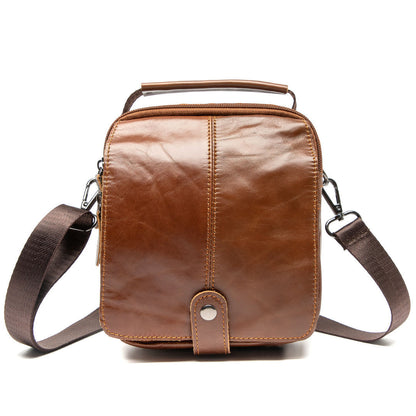 Men's Shoulder Bag Business Cowhide Handbag Outdoor Sports Fashion Crossbody Bag for Men 