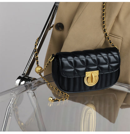 Women's bag Crossbody bag Chain bag Luxurious genuine leather armpit bag Square bag Shoulder bag.Pochette