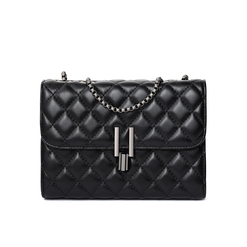 Women's crossbody bag Check pattern chain bag Stylish casual square bag Shoulder bag that goes with anything. Pochette