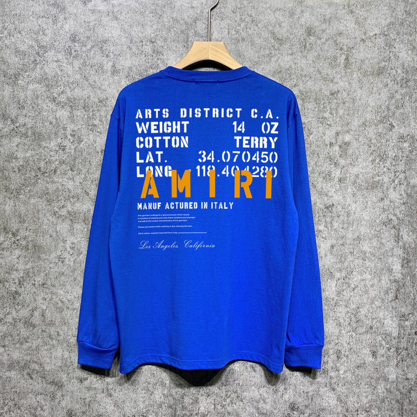 AMIRIファッション長袖男性Tシャツ おしゃれクールカジュアル 上着 SY1197