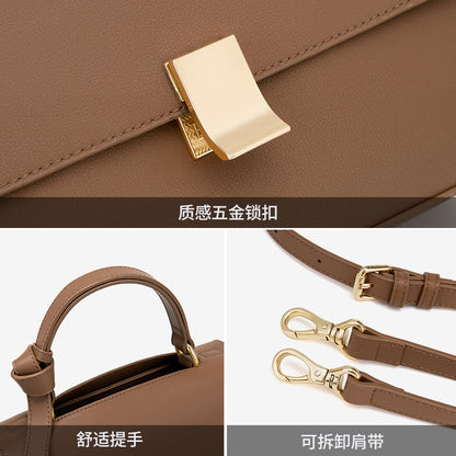 Genuine leather women's bag Messenger bag that goes with anything Fashionable shoulder bag Handbag.bag