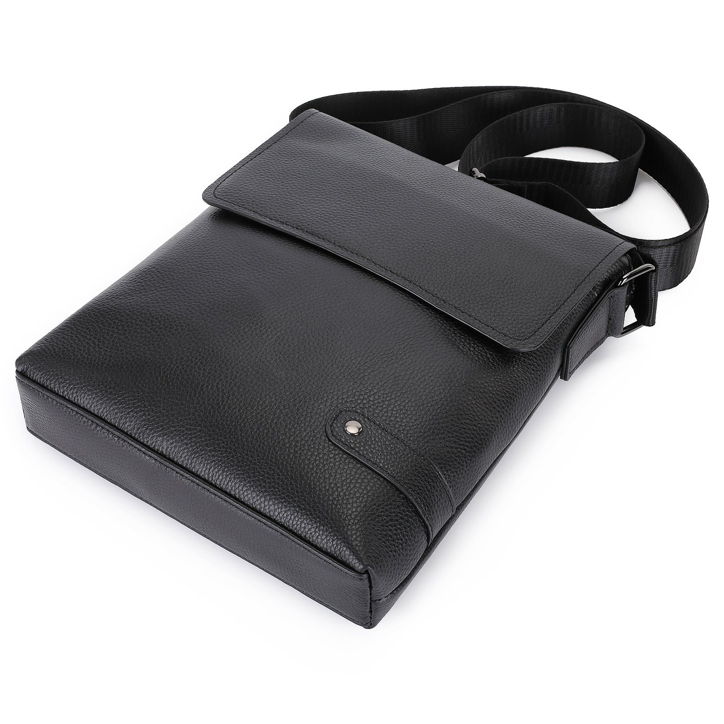 Men's Shoulder Bag Genuine Cowhide Leather Korean Fashion Business Casual Crossbody Bag for Men 