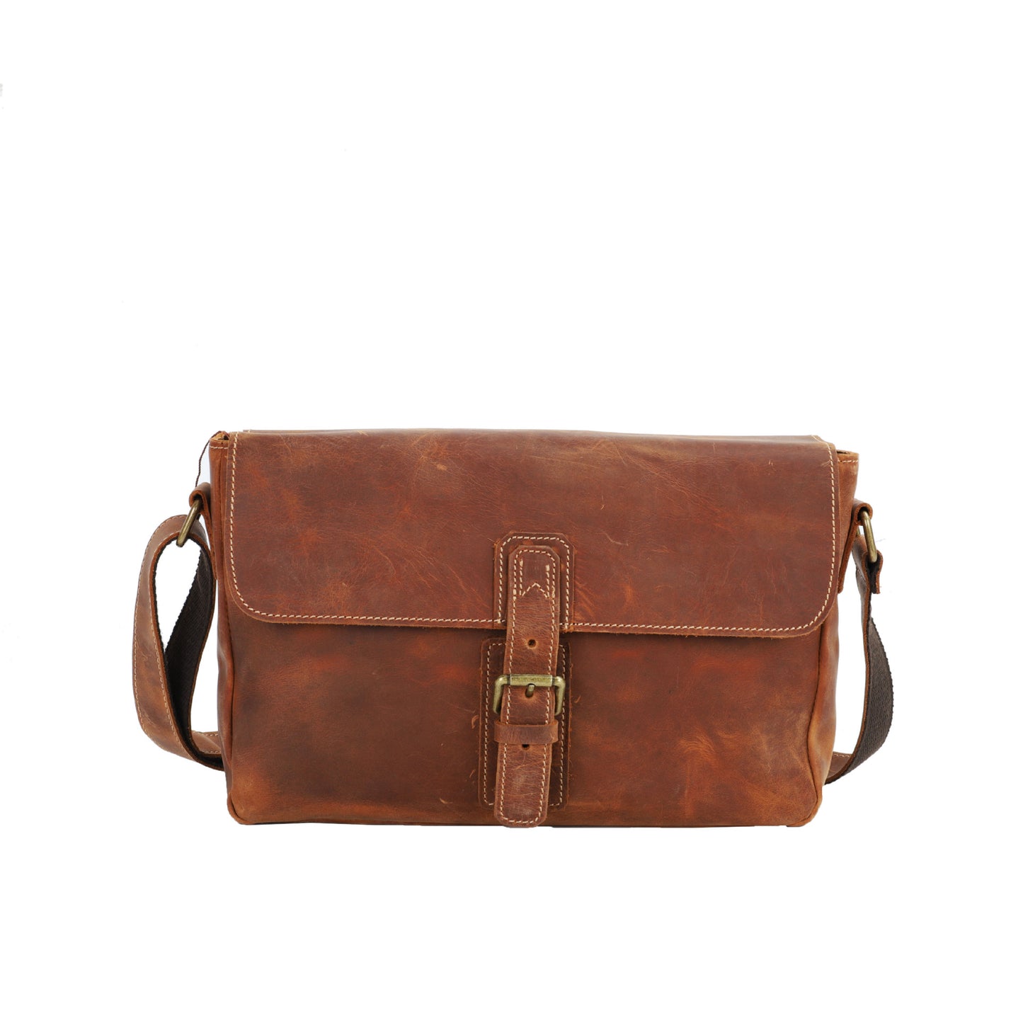 Men's Shoulder Bag Handmade Original Cowhide Casual Messenger Bag Crossbody Bag for Men 