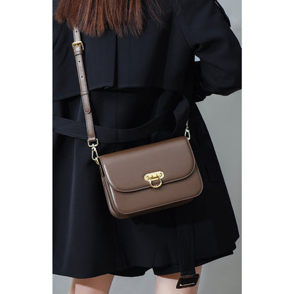 Genuine leather armpit bag fashion chain bag crossbody bag square bag shoulder bag that goes with anything. Pochette