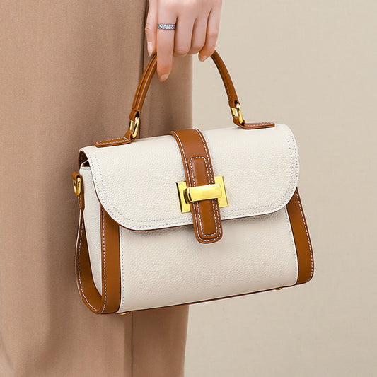 Women's handbag Genuine leather luxury shoulder bag Broadband fashion Handbag that goes with anything. Bag