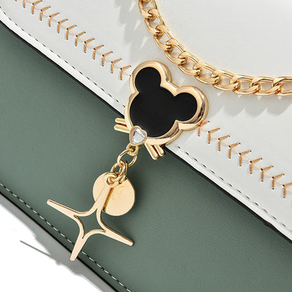 Popular Bag Ladies Genuine Leather Cowhide Mickey Chebag Shoulder Bag Fashion Shoulder Bag.Pochette