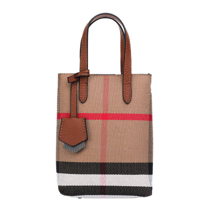 Women's Bags Plaid Canvas Pouches Trendy Fashion Handbags That Go With Anything Shoulder Bags. Pochette 