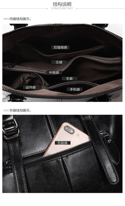 Ladies handbag fashion trend cowhide commuter office lady shoulder bag elegant handbag.bag