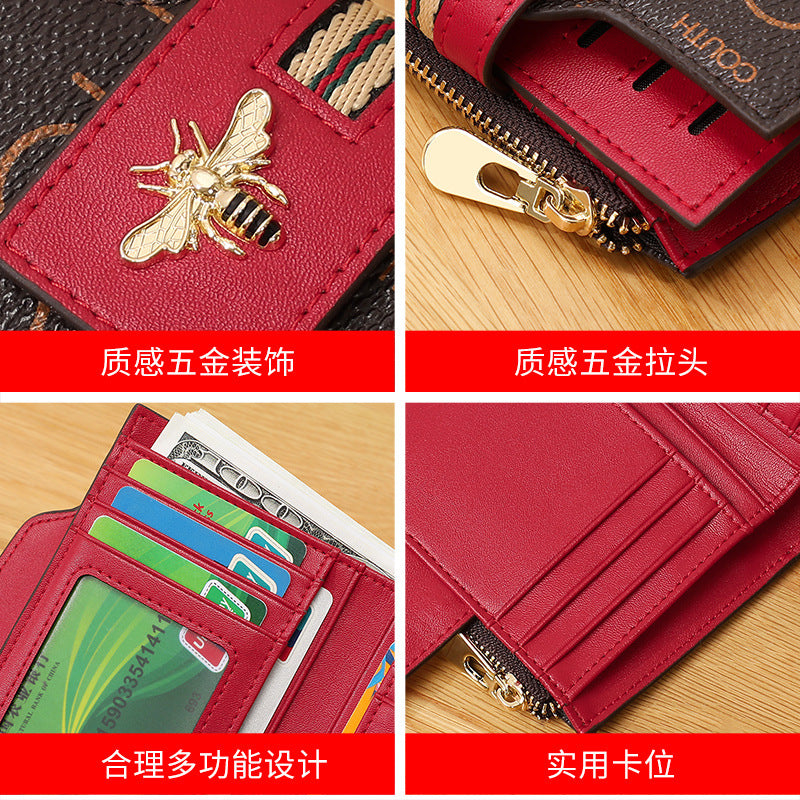 Wallet Women's Short Coin Purse Mother Pattern Clutch Bag Ins Style Handbag Women's Wallet