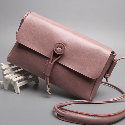 Women's Bag Retro Genuine Leather Square Bag Crossbody Bag Oil Wax Cowhide Shoulder Bag.Pochette