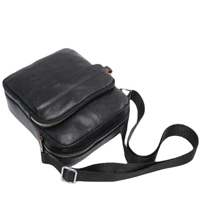 Men's Shoulder Bag Genuine Cowhide Leather Casual Sports Men's Crossbody Bag Briefcase 