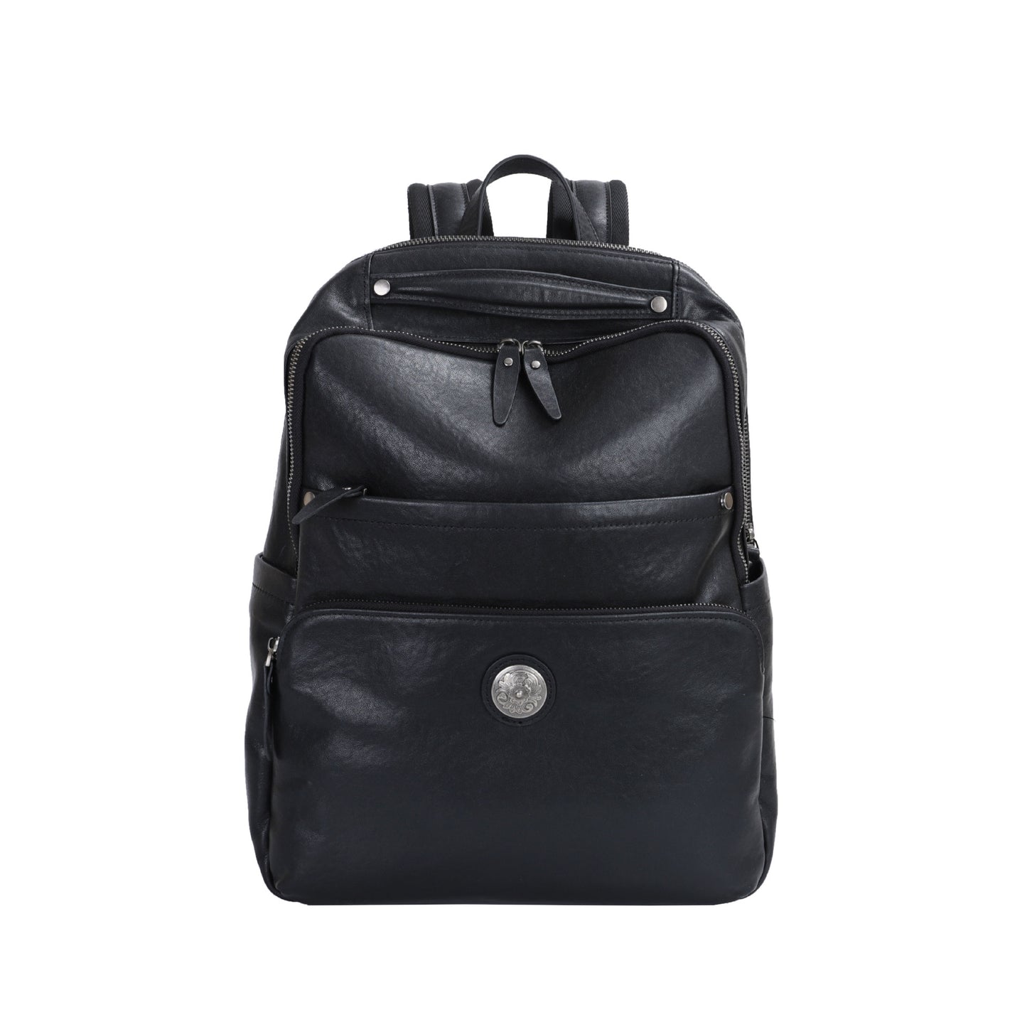 Men's backpack cowhide genuine leather fashion business trip business men's computer bag 