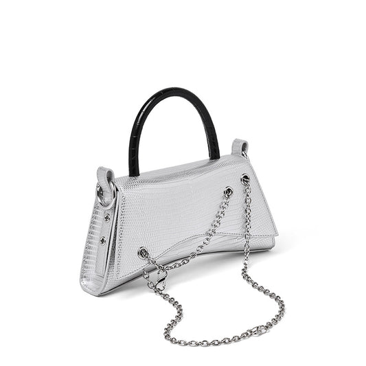 Genuine leather bag women fashion chain bag underarm bag trend chain bag shoulder bag.pochette