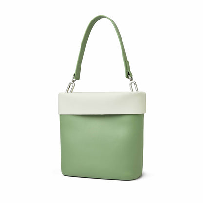 Genuine leather bag Bucket bag Commuting fashion Mini bag Underarm bag Goes with everything Shoulder bag.Pochette