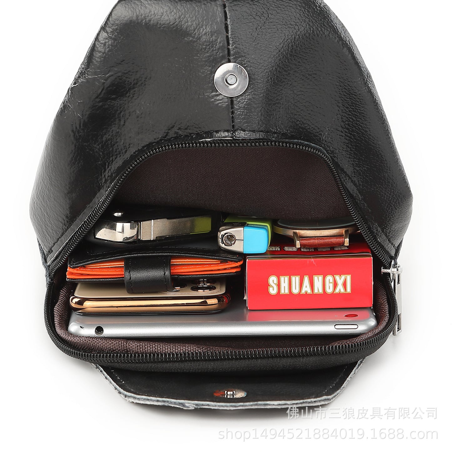 Men's Bust Bag Waist Pouch Multifunctional Sports Travel Shoulder Bag Casual Crossbody Bag for Men 