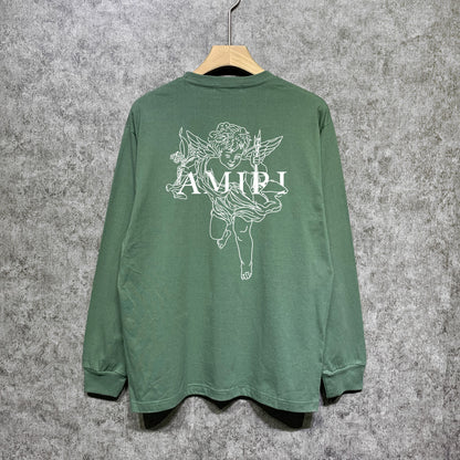 AMIRIファッション長袖男性Tシャツ おしゃれクールカジュアル 上着 SY1198