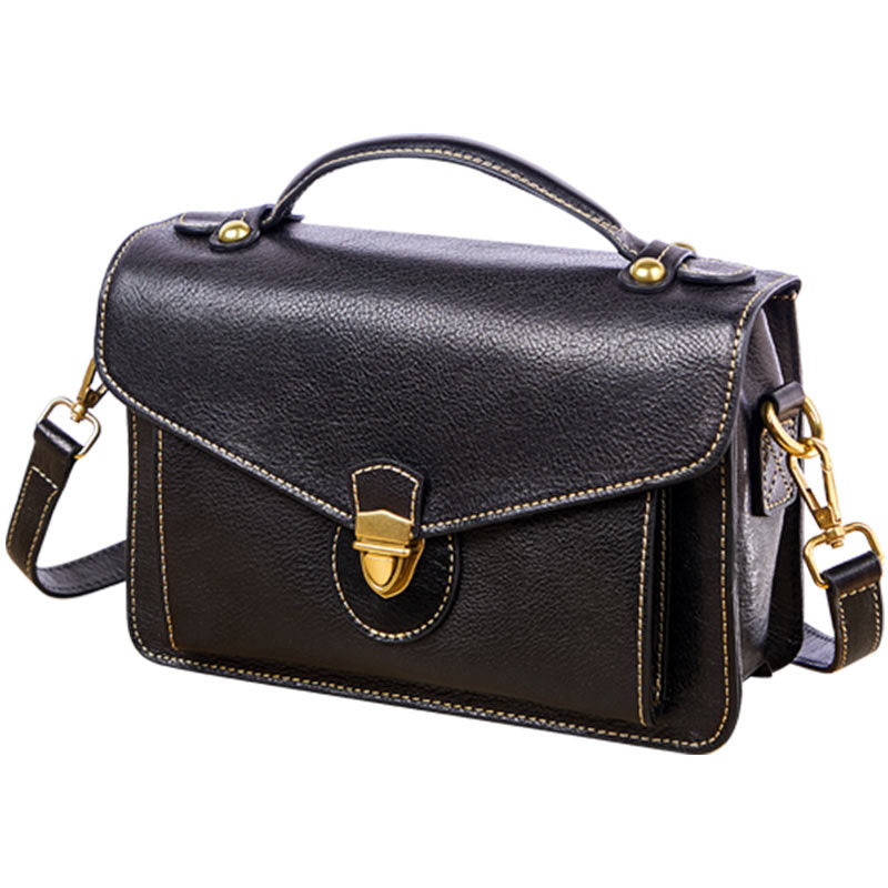 Women's Bag Fashion Genuine Leather Top Cowhide Retro Handbag Messenger Bag Trend Shoulder Bag.Pochette