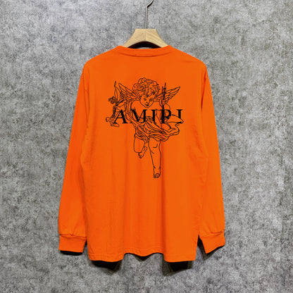 AMIRIファッション長袖男性Tシャツ おしゃれクールカジュアル 上着 SY1198