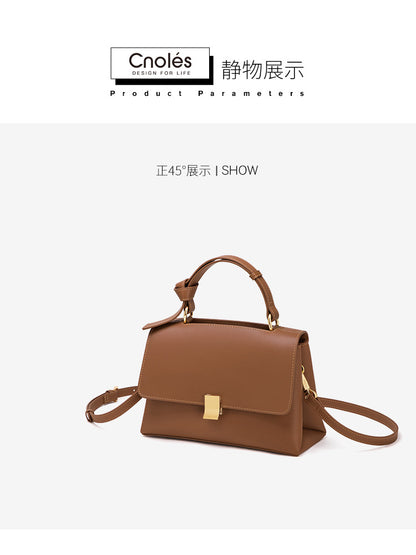 Genuine leather women's bag Messenger bag that goes with anything Fashionable shoulder bag Handbag.bag