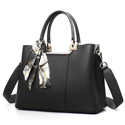 Women's Bag Bag Cowhide Large Capacity Mother's Bag All-in-one Women's Fashion Elegant Commuting Handbag. Bag