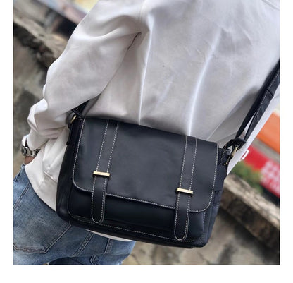 Men's Shoulder Bag Luxury Fashion Genuine Cowhide Leather Business Casual Messenger Bag Crossbody Bag for Men 