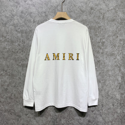 AMIRIファッション長袖男性Tシャツ おしゃれクールカジュアル 上着 SY1195