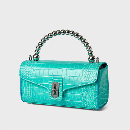 Genuine leather case bag texture crocodile pattern crossbody bag luxury unique handbag shoulder bag handbag.bag