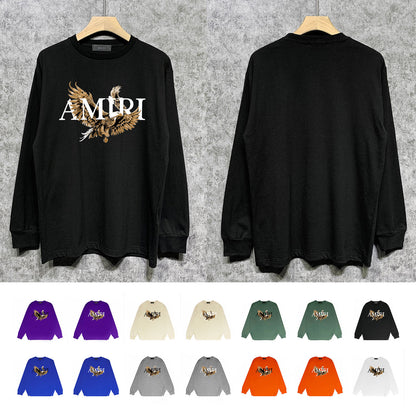 AMIRIファッション長袖男性Tシャツ おしゃれクールカジュアル 上着 SY1196