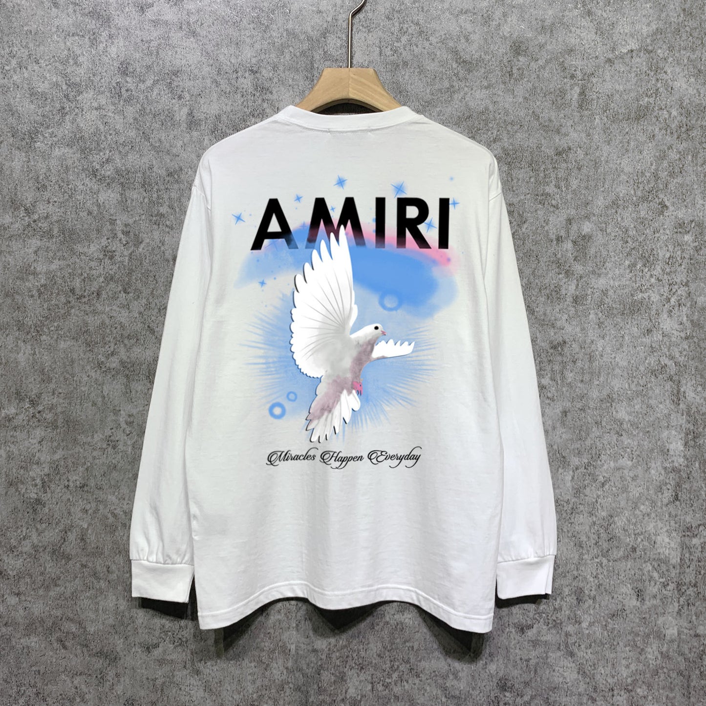 AMIRIファッション長袖男性Tシャツ おしゃれクールカジュアル 上着 SY1188