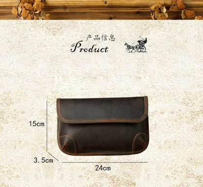 Men's Shoulder Bag Handmade Genuine Cowhide Leather Fashion Crossbody Bag for Men 