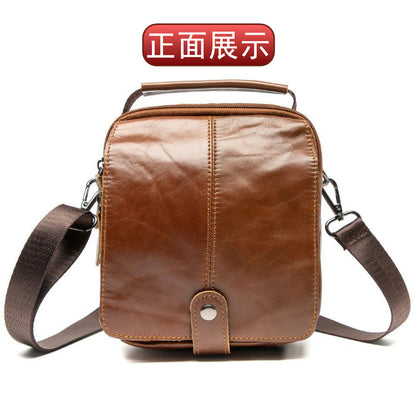 Men's Shoulder Bag Business Cowhide Handbag Outdoor Sports Fashion Crossbody Bag for Men 